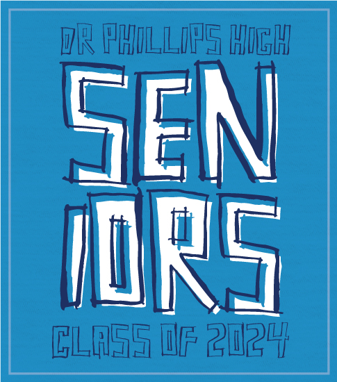 High School Senior Class T-shirt Blue