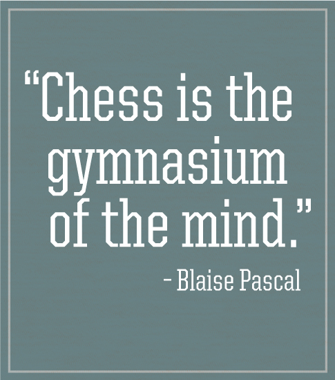 Chess Club T-shirt Pascal Quote