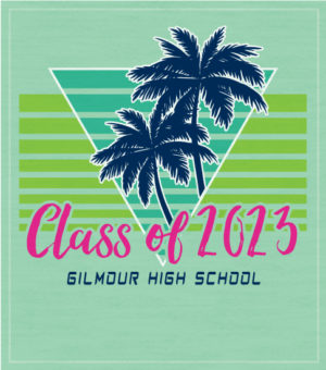 Class of 2023 Retro Palms T-shirt