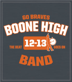 High School Marching Band T-shirt Arched