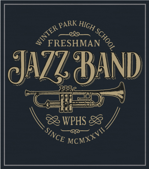 Jazz Band T-shirt with Trumpet