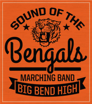 Marching Band T-shirt Orange
