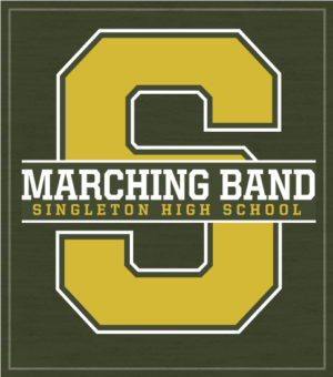 Marching Band T-shirt Big Letter