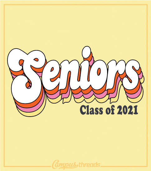 Senior Class Shirt Retro Script