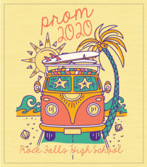 Prom T-shirt Beach and Van