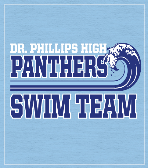 Swim Team T-shirt with Wave