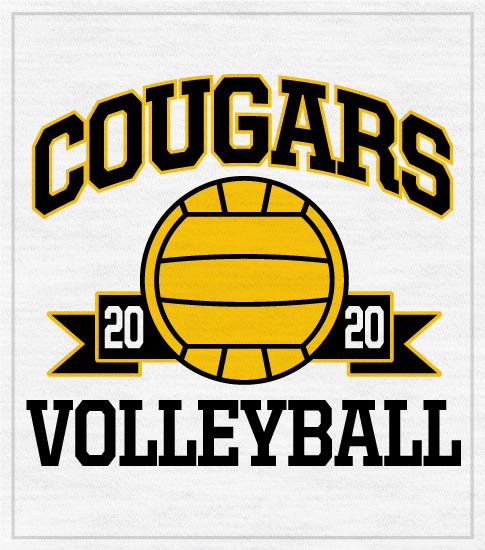 Banner Style Volleyball T-shirt