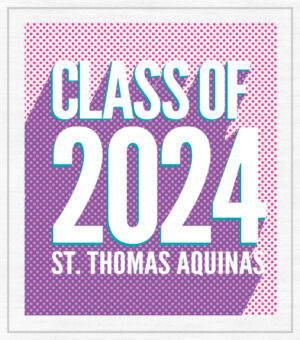 Class of 2024 T-Shirt 3D Letters