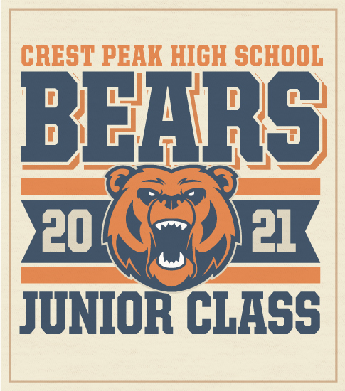 Junior Class of 2021 Shirt Bears Mascot
