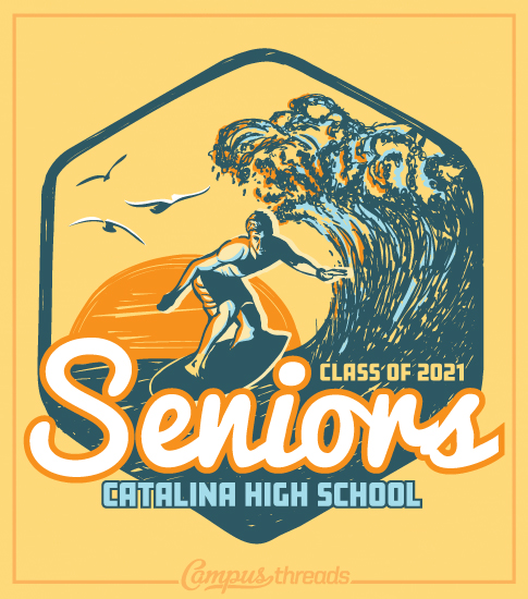 Senior Class Shirt Surfer Class of 2021