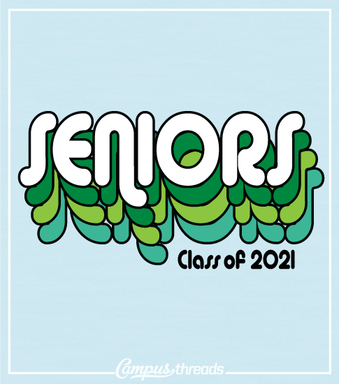Senior Class Shirt Retro Font