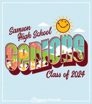 Senior Class Shirts Sunshine Postcard