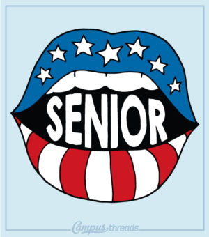 Senior Class Shirts - Retro Lips