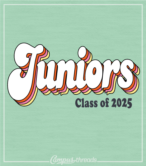 1305 Junior Class Shirts Retro Script