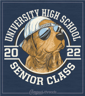 Class of 2022 Shirt with Golden Lab