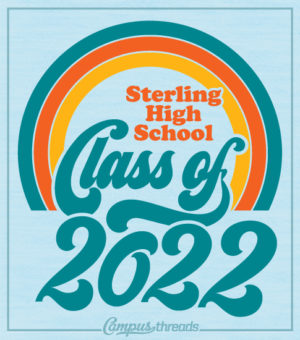Class of 2022 Shirts Retro Rainbow