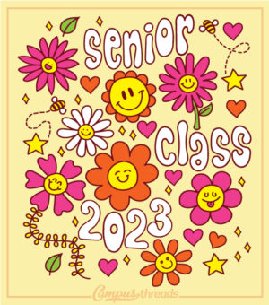 Senior Class Shirts With Flowers