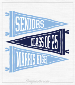 Class of 2025 Senior Shirts Pennants